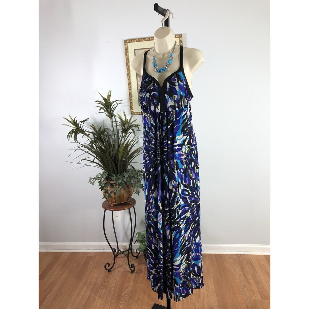 Glamour Women 10 Maxi Dress Barbiedoll Vacation Resort Artsy Boho Pullover‎
